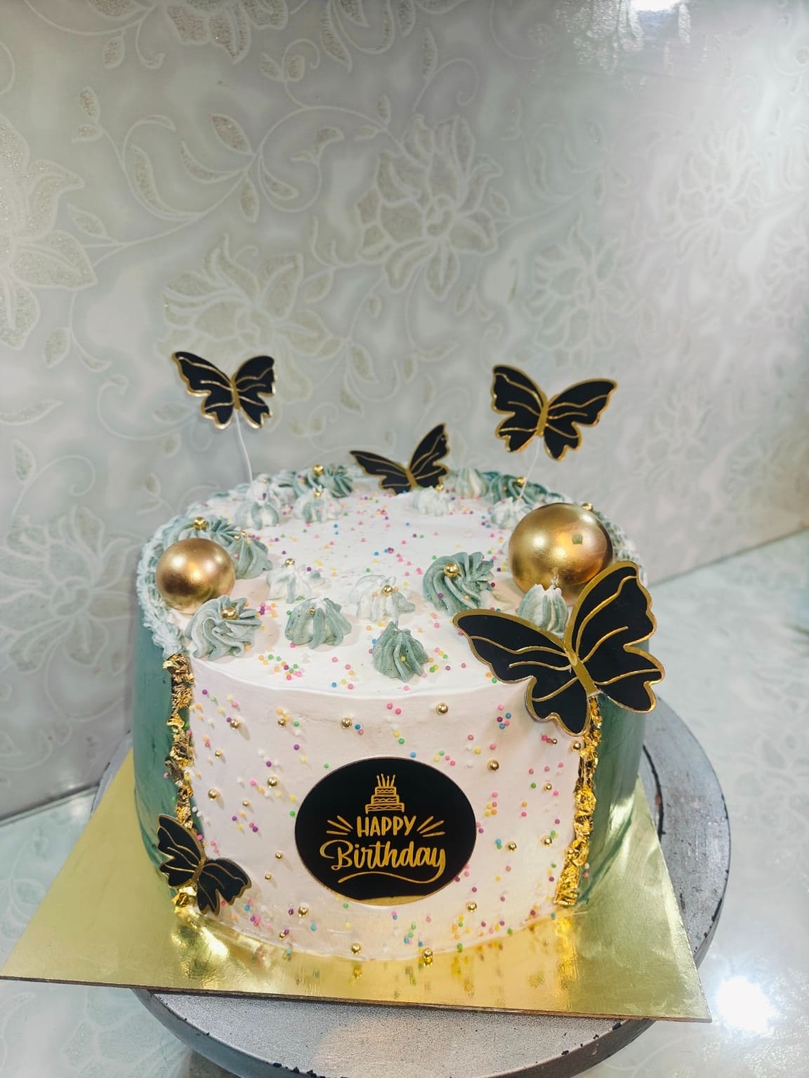 Elegant Butterfly Cake