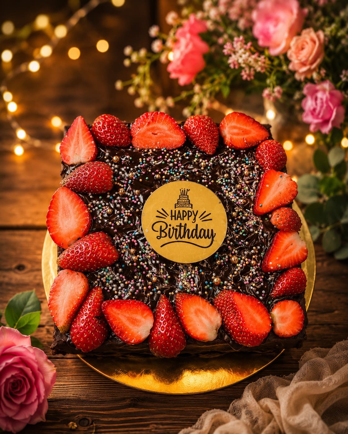 Chocolate Strawberry Cake